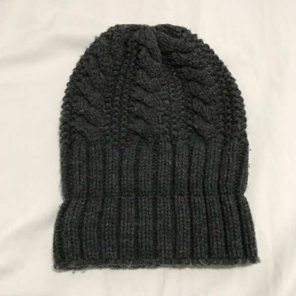 Vero Moda Cable Knit Beanie Hat Dark Grey - Picture 2 of 4